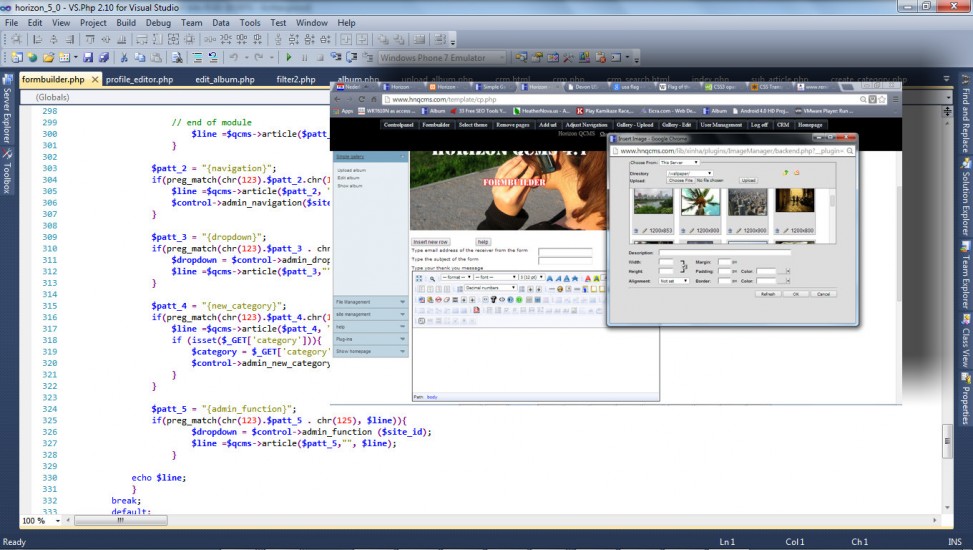 Dit zijn een paar voorbeelden van PHP applicaties die wij gebouwd hebben. De applicaties werken allemaal met een framework en met MySQL.<br />