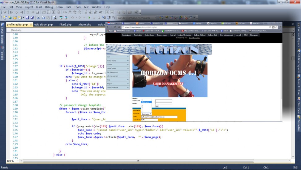 Dit zijn een paar voorbeelden van PHP applicaties die wij gebouwd hebben. De applicaties werken allemaal met een framework en met MySQL. <br />