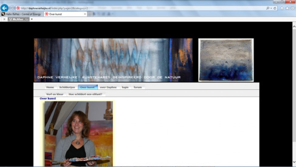 Alle sites werken op PHP, MySQL, Javascript en met een HTML template.