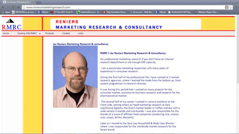 Alle sites werken op PHP, MySQL, Javascript en met een HTML template.