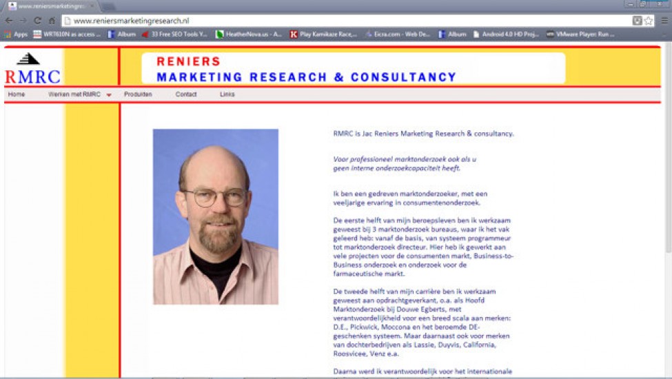 Alle sites werken op PHP, MySQL, Javascript en met een HTML template.